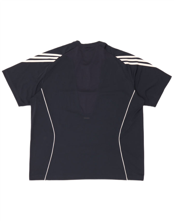 T-shirt Adidas Clima 365 da uomo 2XL poliestere color block bianco