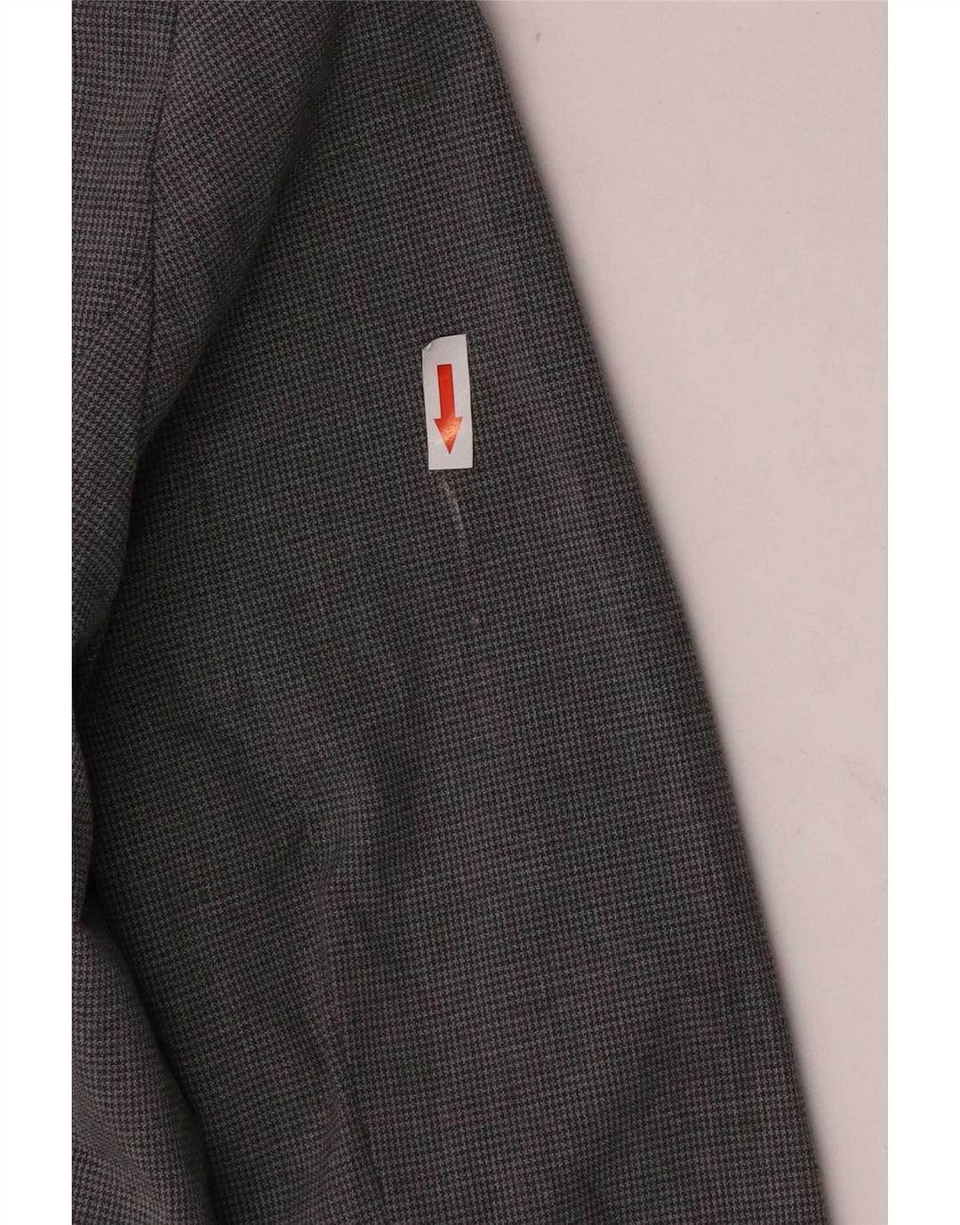 Giacca blazer a 1 bottone da donna Zara EU 38 piccolo poliestere pied de poule grigio