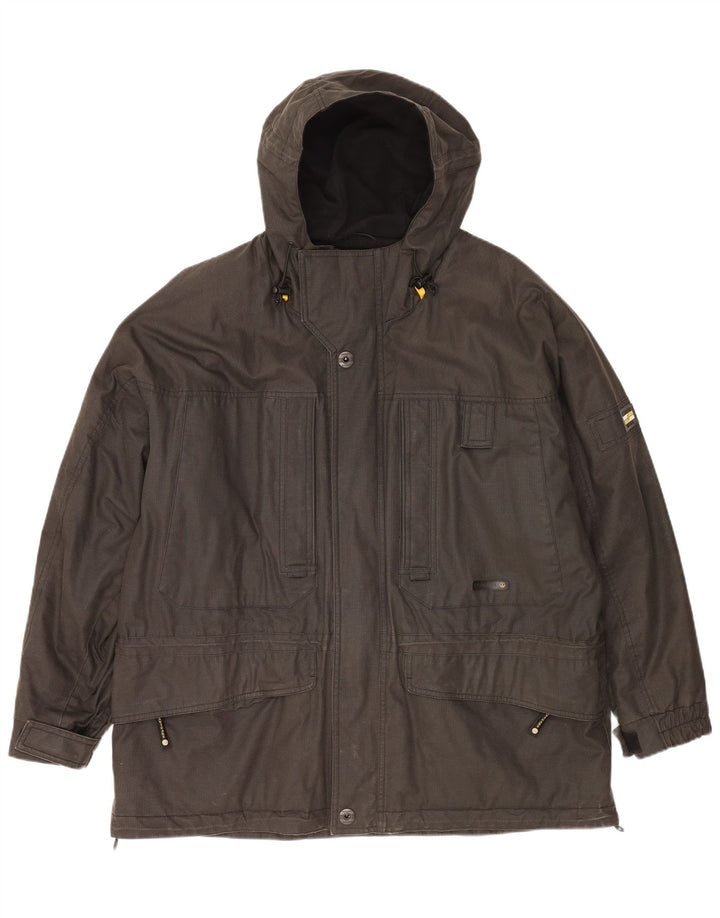 Giacca a vento con cappuccio da uomo NAVIGARE UK 42 XL Grigia