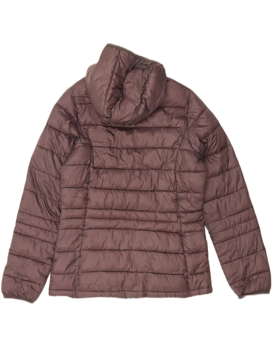 LOTTO Womens Hooded Padded Jacket UK 16 Large Grey Polyester Vintage Lotto and Second-Hand Lotto from Messina Hembry 