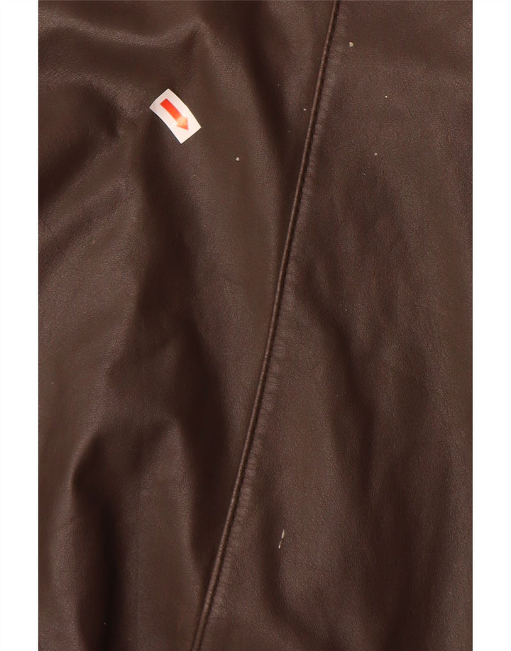 Giacca in pelle da uomo VINTAGE IT 48 in pelle marrone medio