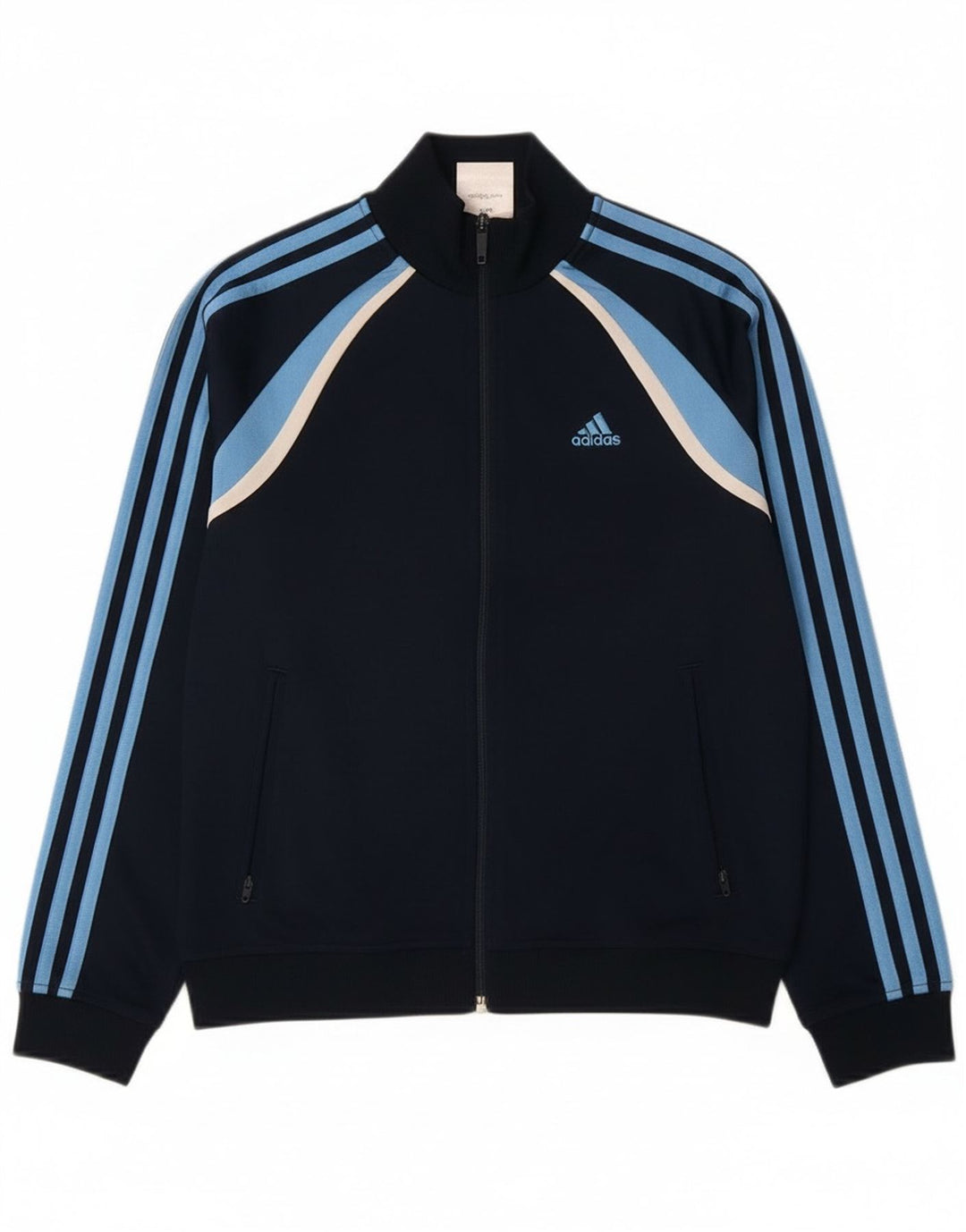 Giacca da tuta da ragazzo Adidas 11-12 anni Blu Navy Colourblock
