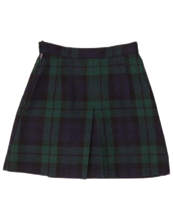 Minigonna da donna Benetton IT 40 piccola W26 acrilico scozzese verde