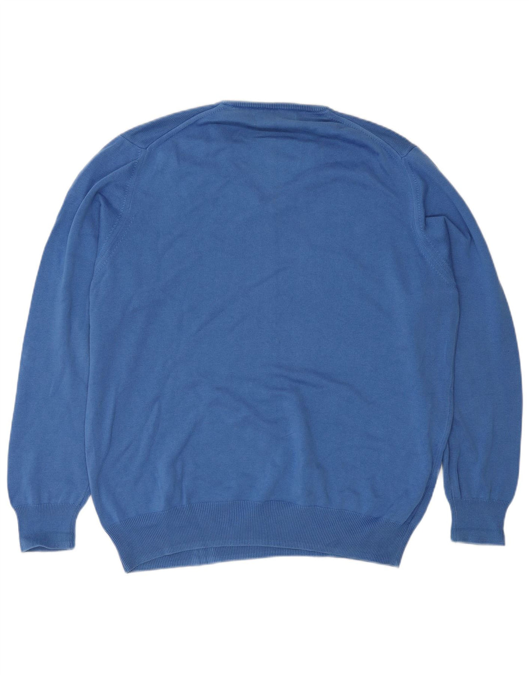 Maglione Zara da uomo con scollo a V grande blu