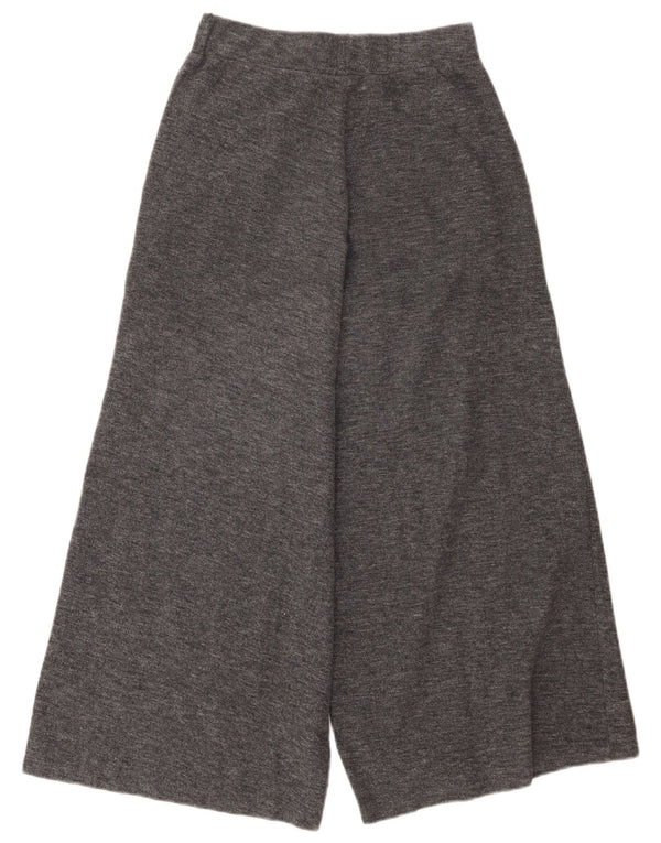 Pantaloni corti da donna Zara a gamba larga piccoli W26 L24 poliestere grigio