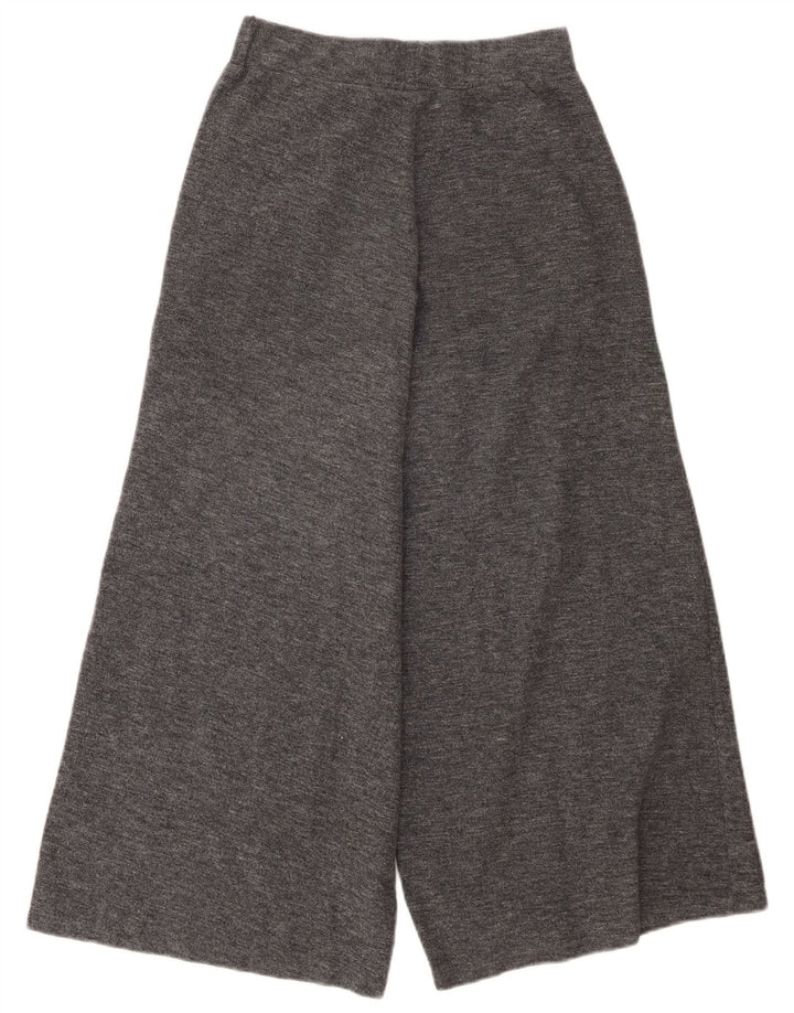 Pantaloni corti da donna Zara a gamba larga piccoli W26 L24 poliestere grigio