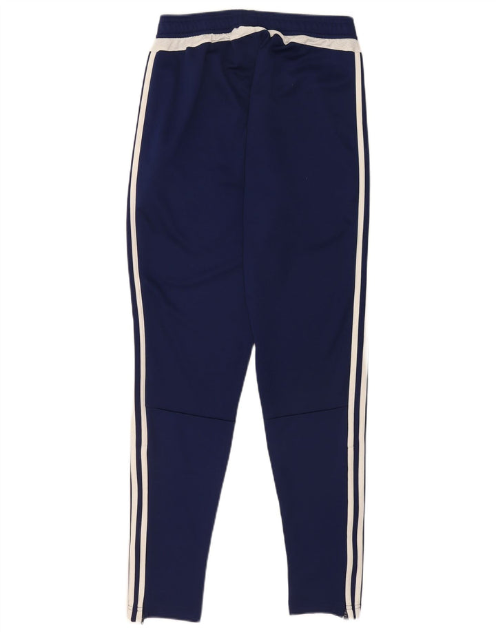 Pantaloni da tuta Adidas da uomo piccoli sportivi in poliestere blu navy