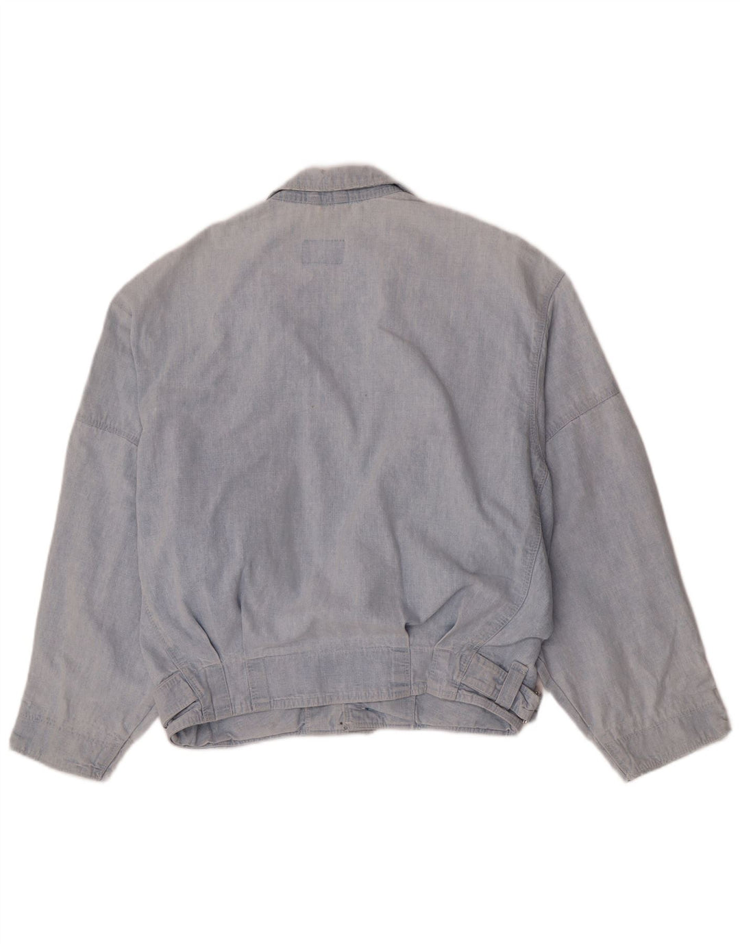 Giacca bomber in denim da uomo vintage UK 36 piccola blu