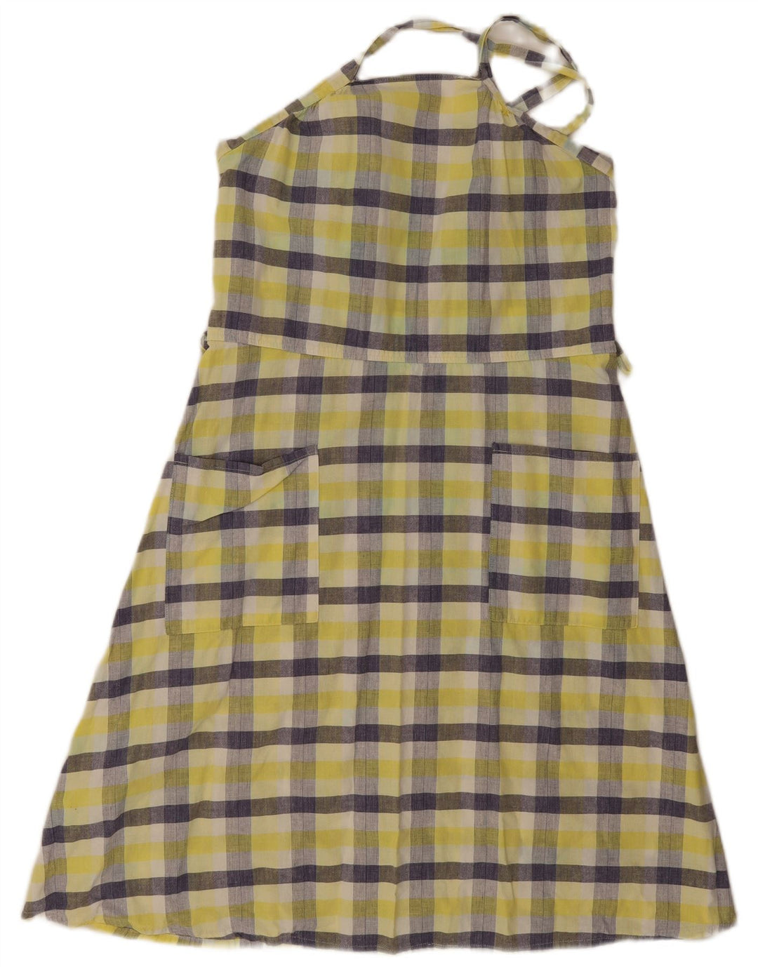 Abito grembiule da donna Frette IT 45 medio giallo a quadri