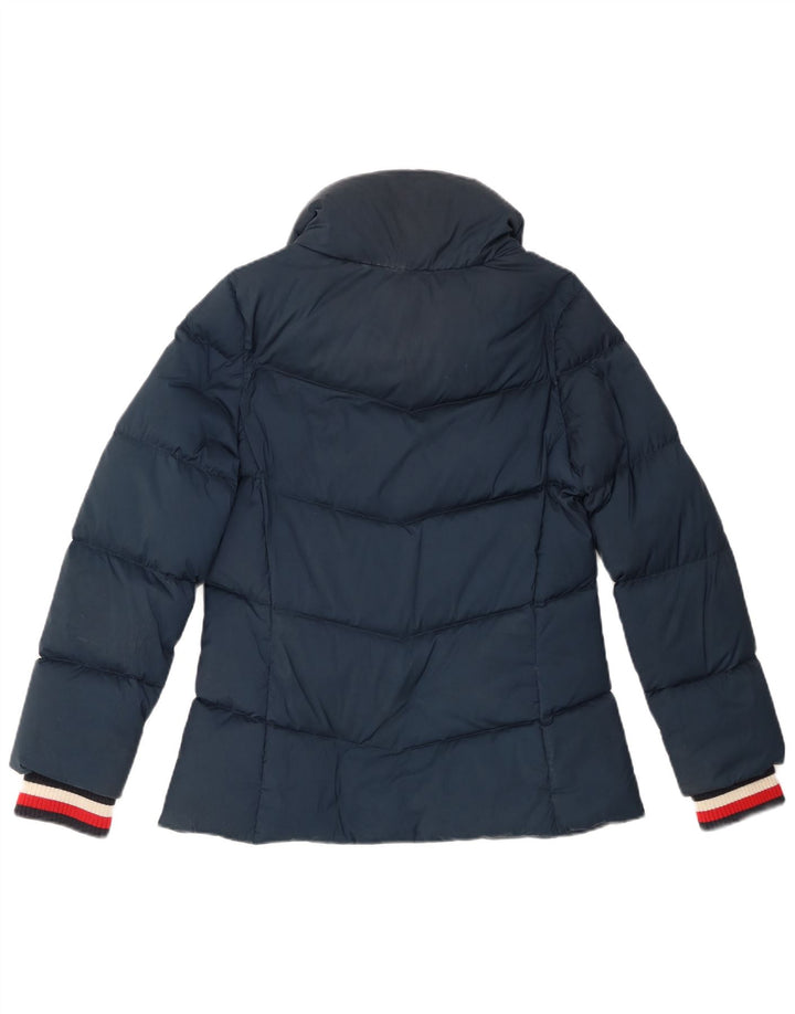 Giacca imbottita da donna Tommy Hilfiger UK 12 poliestere medio blu navy