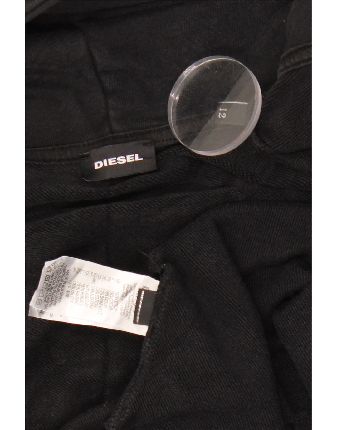 Diesel Ragazzi 11-12 Anni Cotone Nero