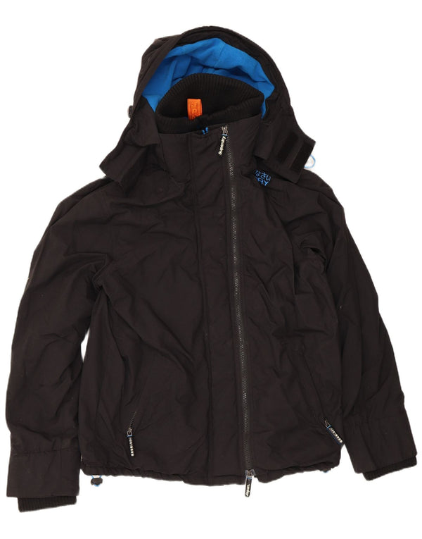 Giacca a vento con cappuccio da donna Superdry The Windcheater UK 18 XL nera