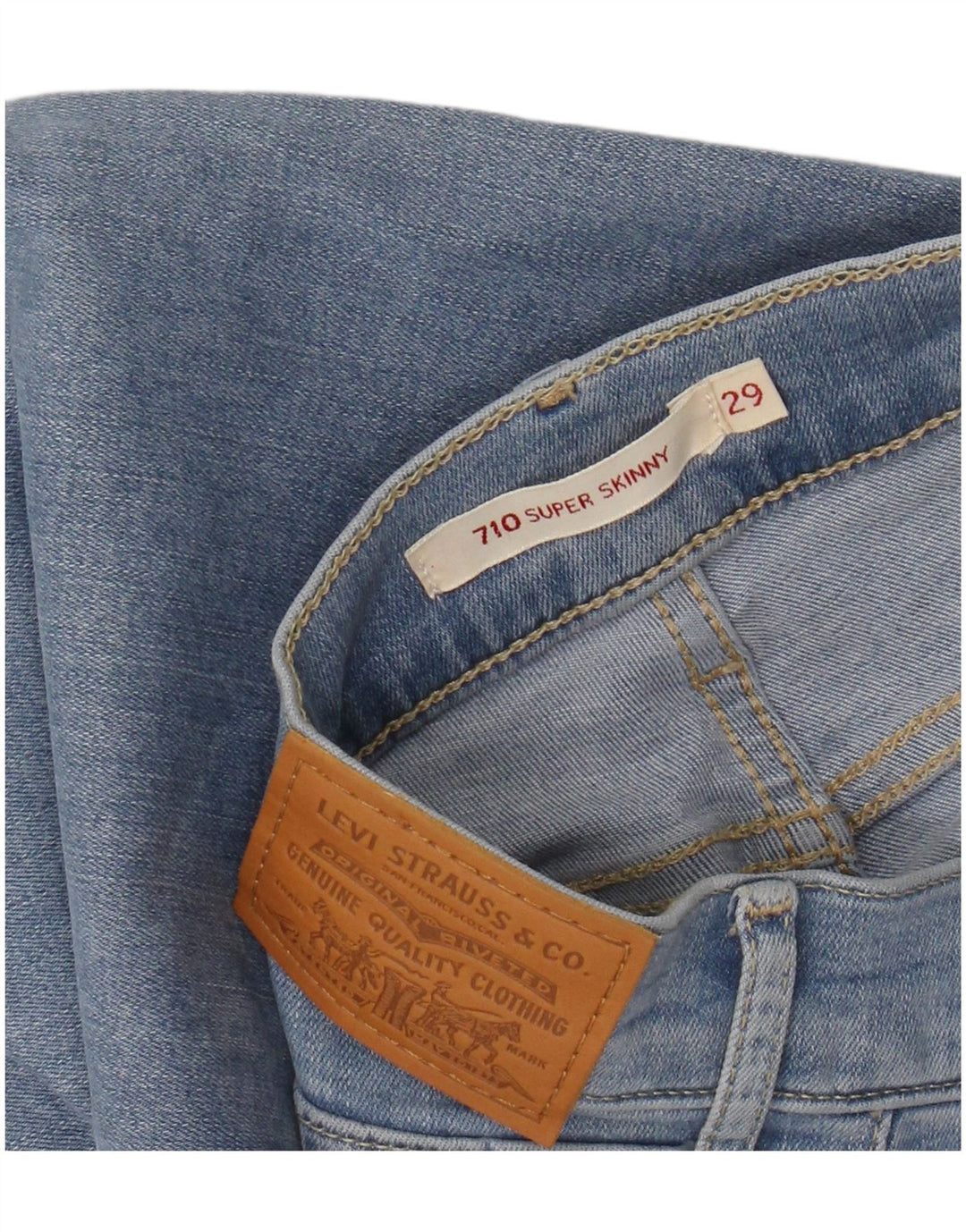 Jeans Levi's 710 Super Skinny da donna W29 L32 Blu
