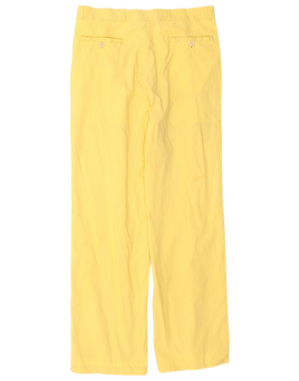 Pantaloni da abito con pegging da uomo Boggi IT 48 medio W28 L30 giallo