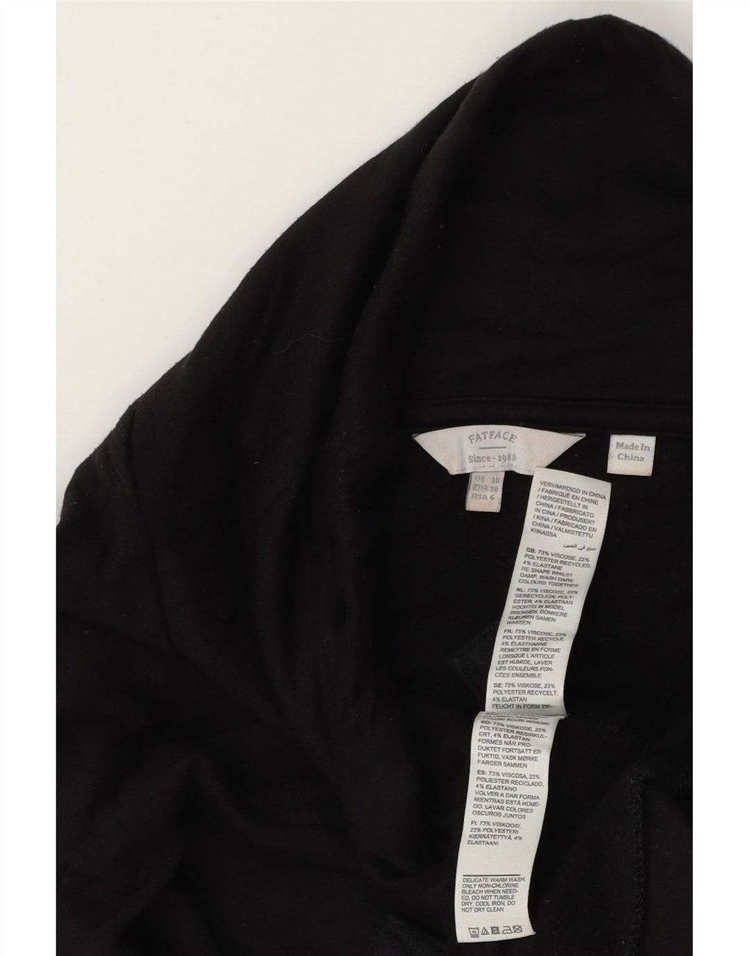 Felpa oversize con collo alto da donna Fat Face, maglione, UK 10, piccola, nera