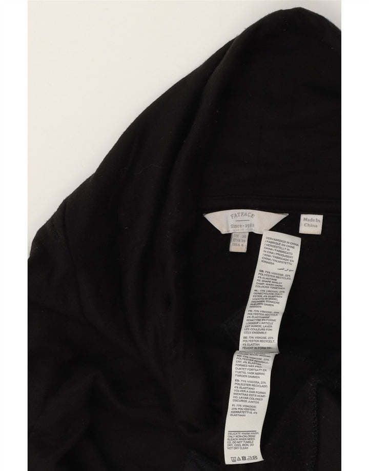 Felpa oversize con collo alto da donna Fat Face, maglione, UK 10, piccola, nera