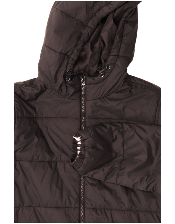 Giacca imbottita con cappuccio da uomo VANS UK 36 piccola in nylon nero