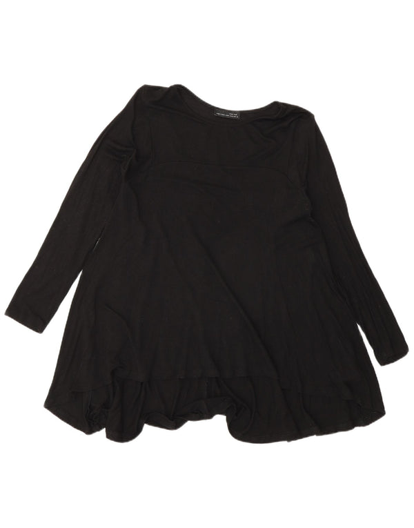Top tunica a maniche lunghe da donna Zara UK 14 viscosa nera media