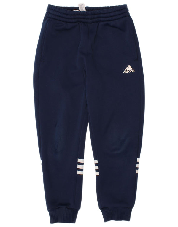 Pantaloni da tuta da ragazzo Adidas Joggers 6-7 anni in poliestere blu navy