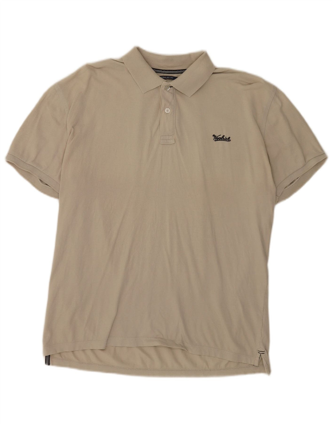 Polo Woolrich da uomo vestibilità regolare in cotone beige medio