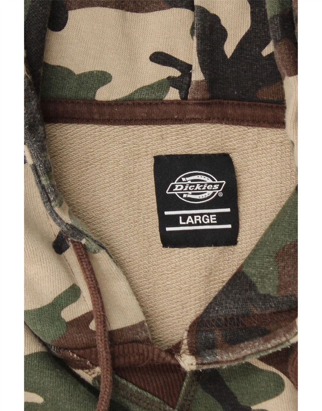 DICKIES Felpa con cappuccio da uomo grande mimetica kaki