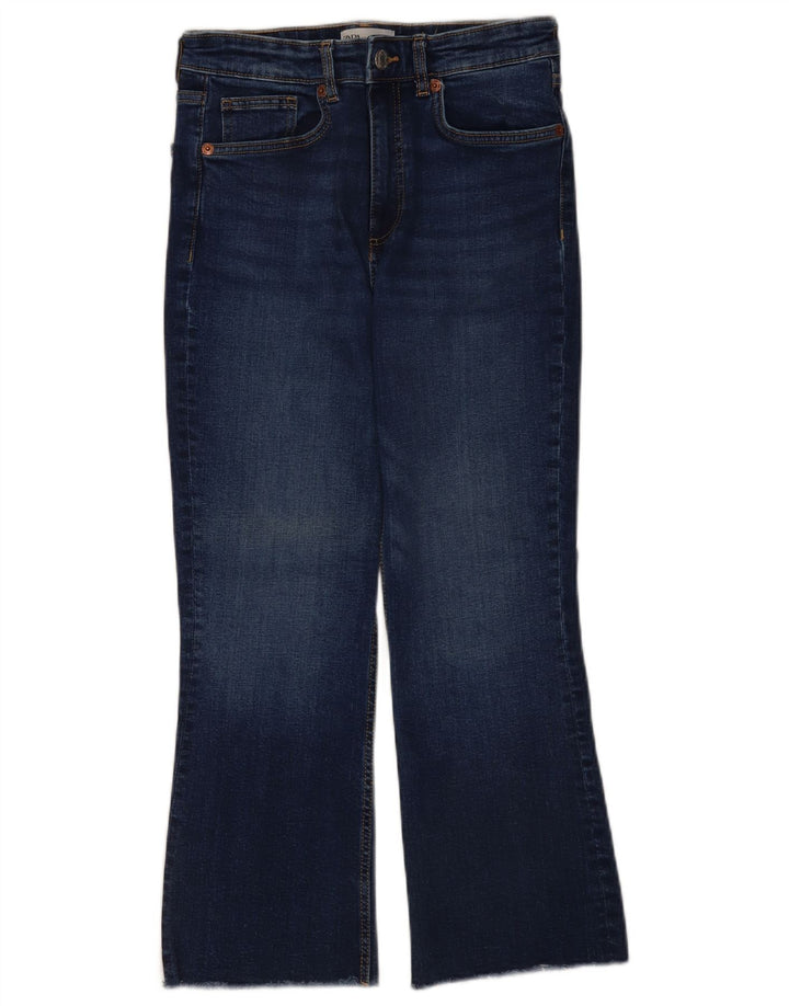 Jeans svasati corti da donna Zara EU 40 medio W30 L25 blu navy