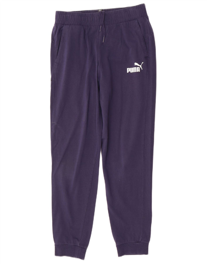 Pantaloni della tuta da ragazzo Puma Joggers 13-14 anni in cotone blu navy