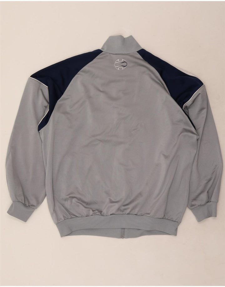 Giacca da ginnastica da uomo Adidas XL Colorblock grigio