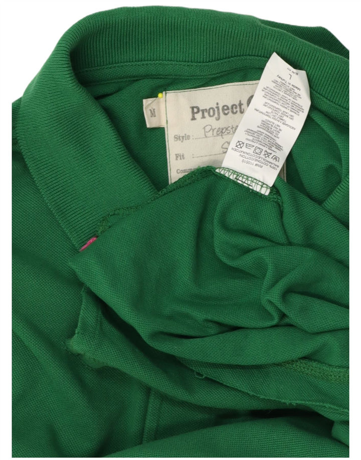 Polo da uomo Project in cotone verde medio