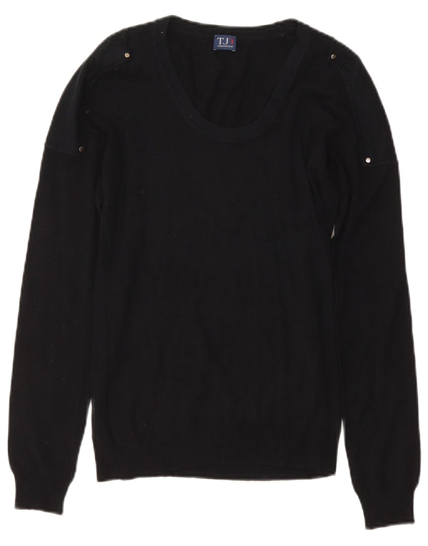 Maglione da donna con scollo a barca Trussardi UK 10 Small Blu Navy
