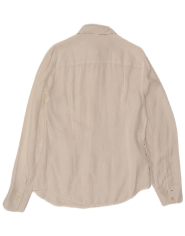 Camicia da uomo Calvin Klein Jeans in lino bianco medio