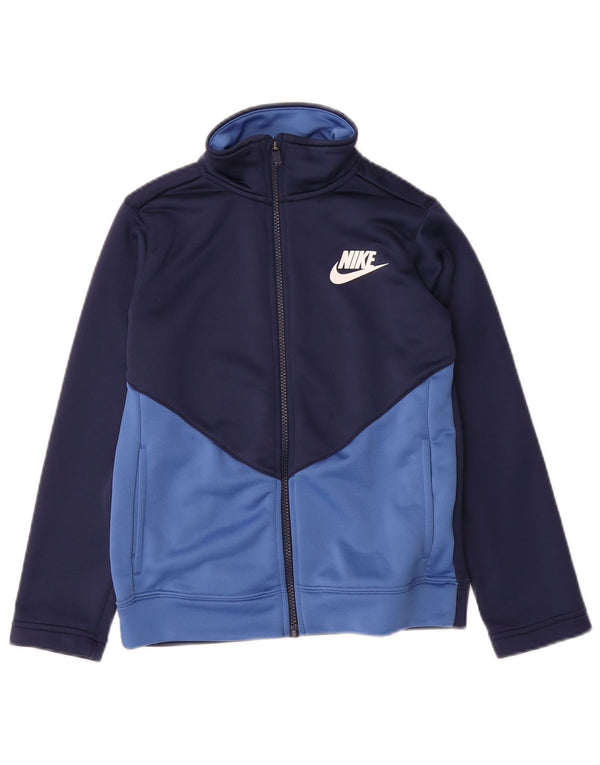 Giacca da tuta da ragazzo NIKE 8-9 anni Small Blu Navy Colourblock