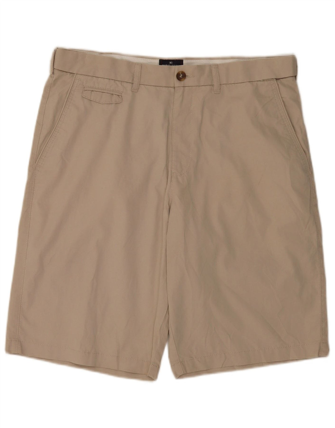 Pantaloncini chino da uomo Marks & Spencer blu Harbour W36 grandi cotone beige