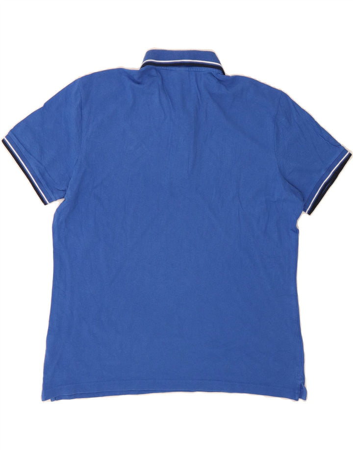 DIADORA Mens Polo Shirt 2XL Blue Cotton Vintage Diadora and Second-Hand Diadora from Messina Hembry 