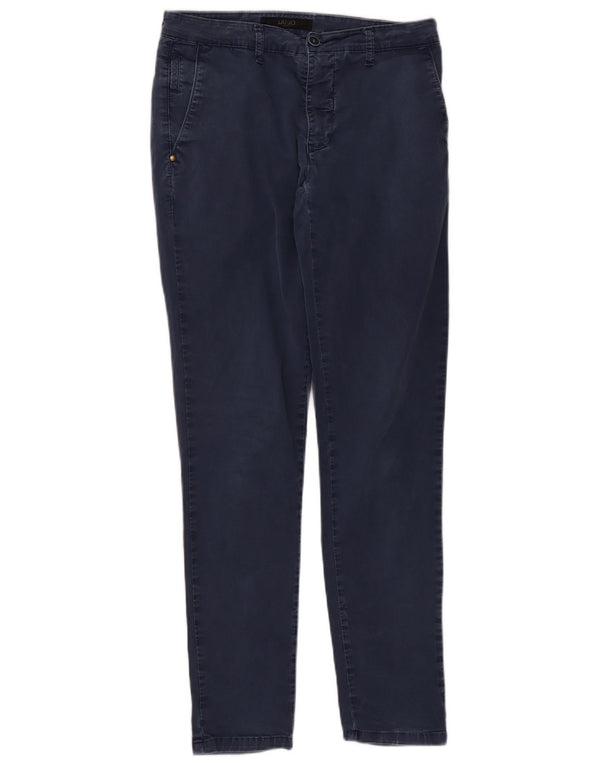 Pantaloni Chino Slim Uomo Liu Jo IT 48 Medio W32 L31 Blu Navy Cotone