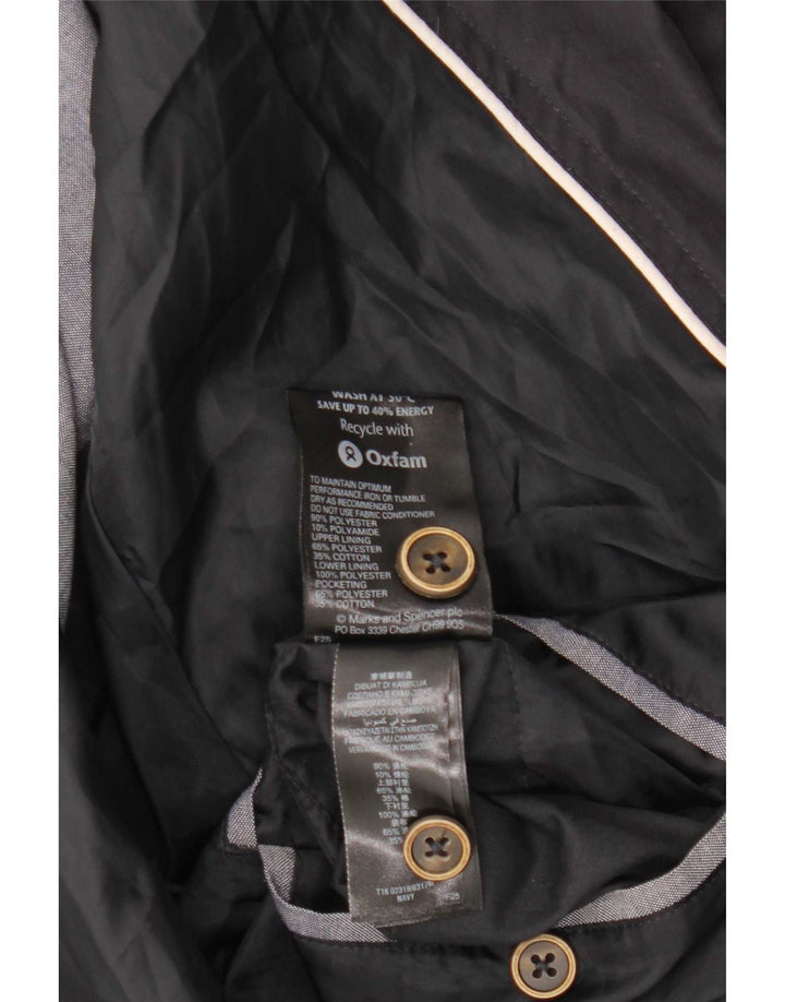 Giubbotto bomber da uomo Marks & Spencer UK 40 grande poliestere blu navy