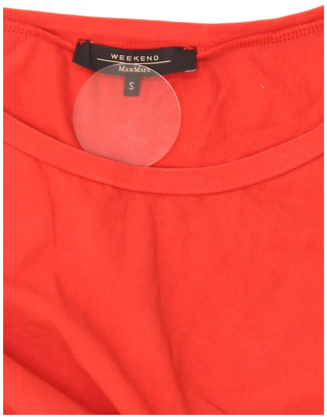 Top da weekend da donna Max Mara manica 3/4 UK 10 Small Rosso