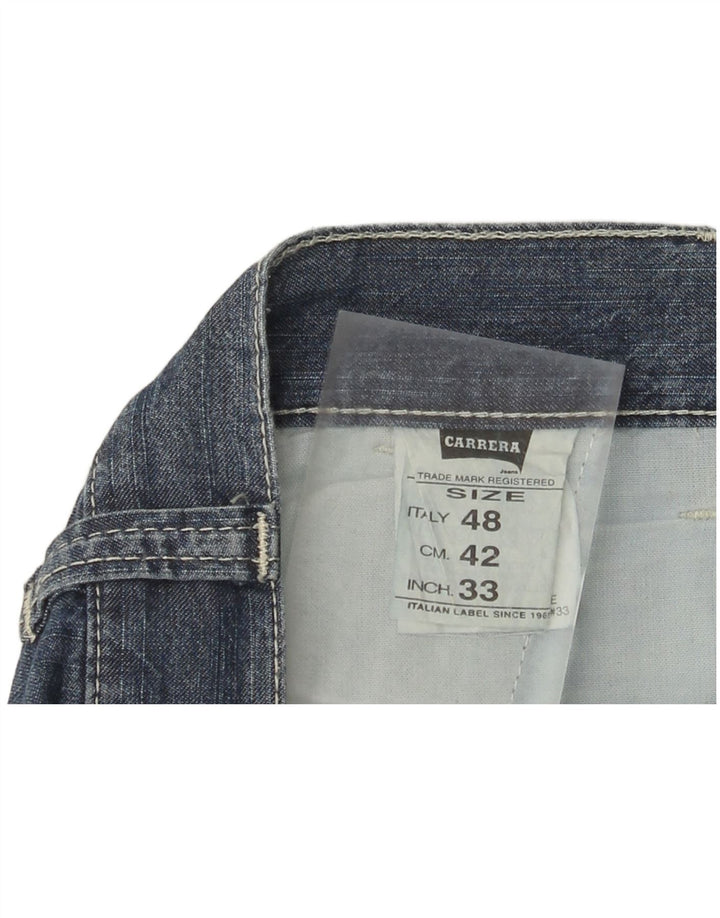 Pantaloncini di jeans da uomo Carrera IT 48 medio W33 cotone blu