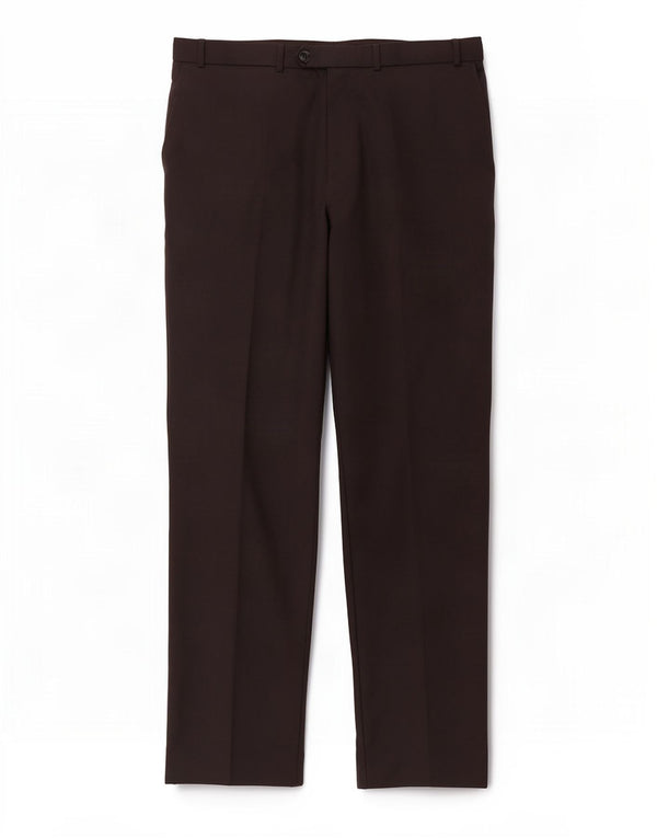 Pantaloni da abito dritti da uomo Marks & Spencer W40 L31 lana nera