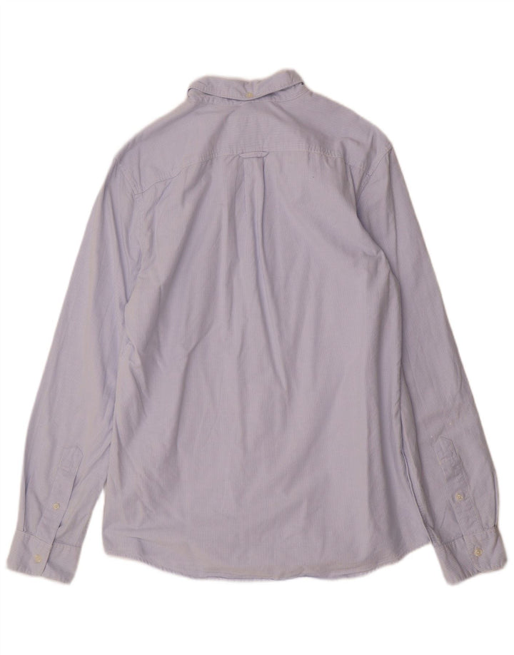 Camicia da uomo classica Jack Wills in cotone gessato blu medio