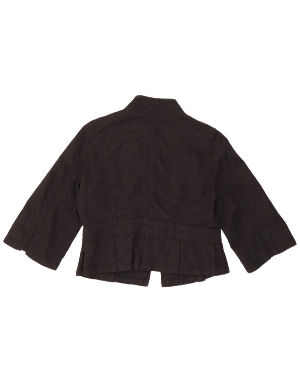 Giacca blazer con maniche a 3/4 corta Marks & Spencer da donna UK 14 grande nera