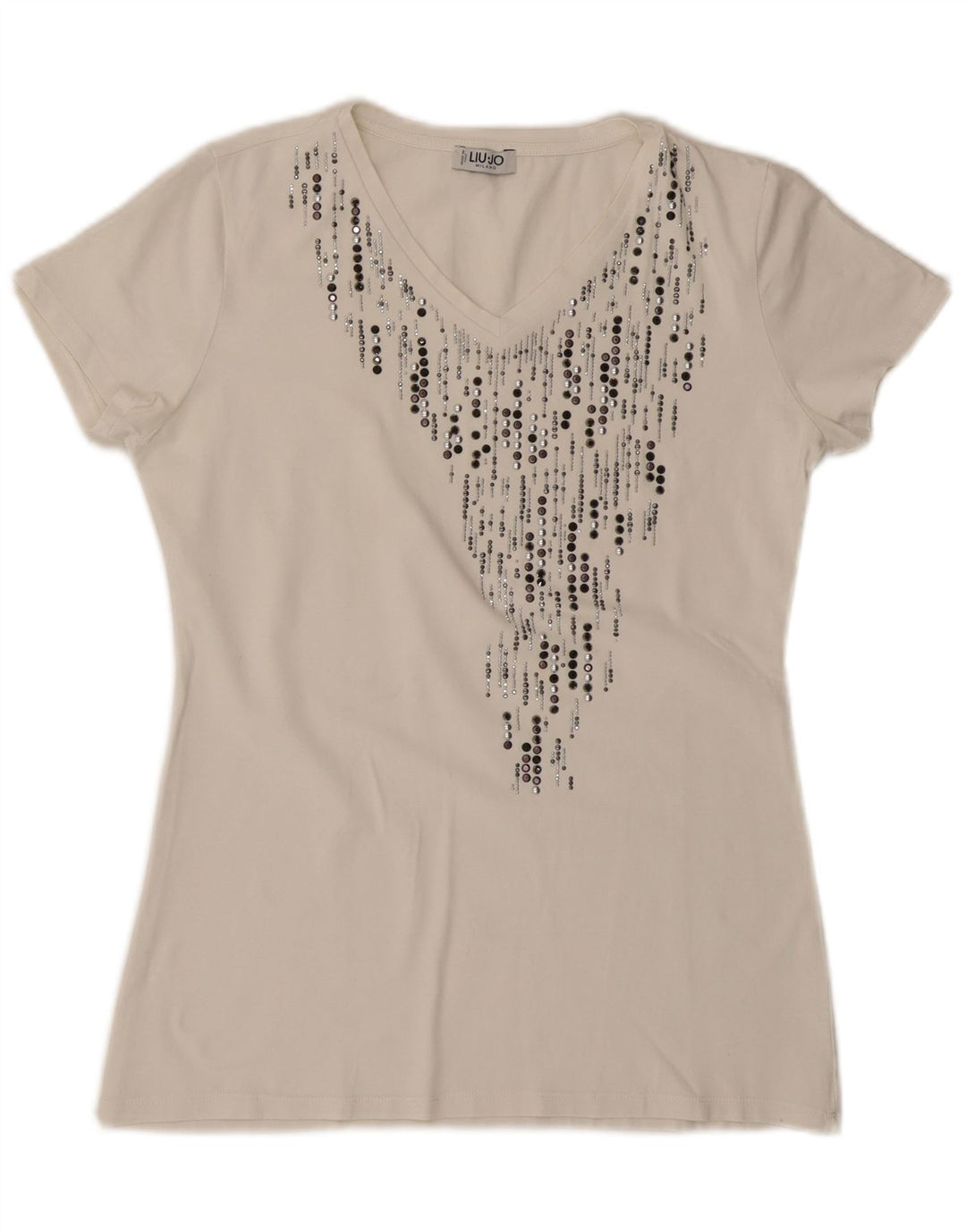 LIU JO T-shirt Milano da donna Top UK 12 Medium White