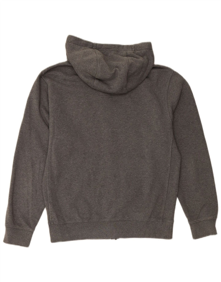 Maglione con cappuccio e zip da uomo NIKE piccolo in cotone grigio