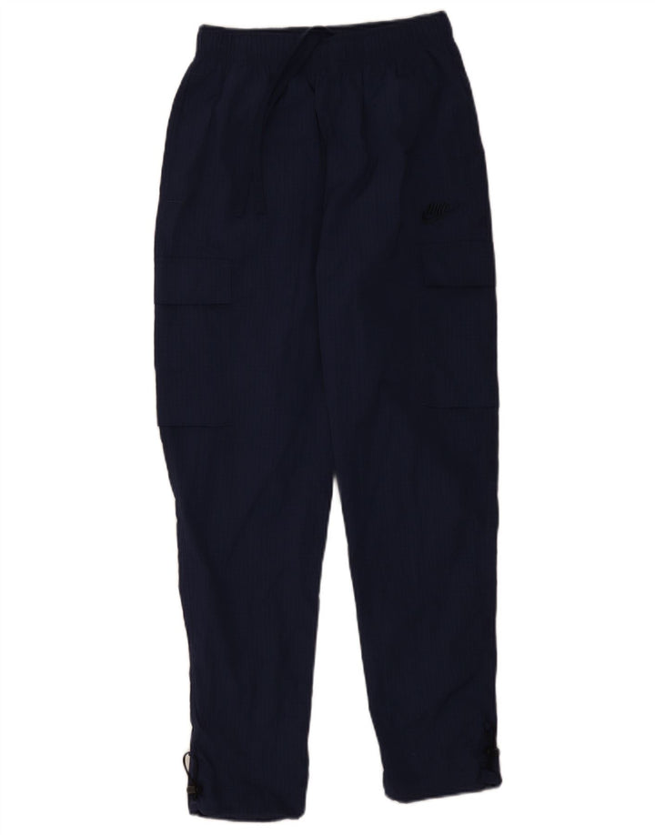 Pantaloni da tuta cargo Nike da uomo XS in nylon blu navy