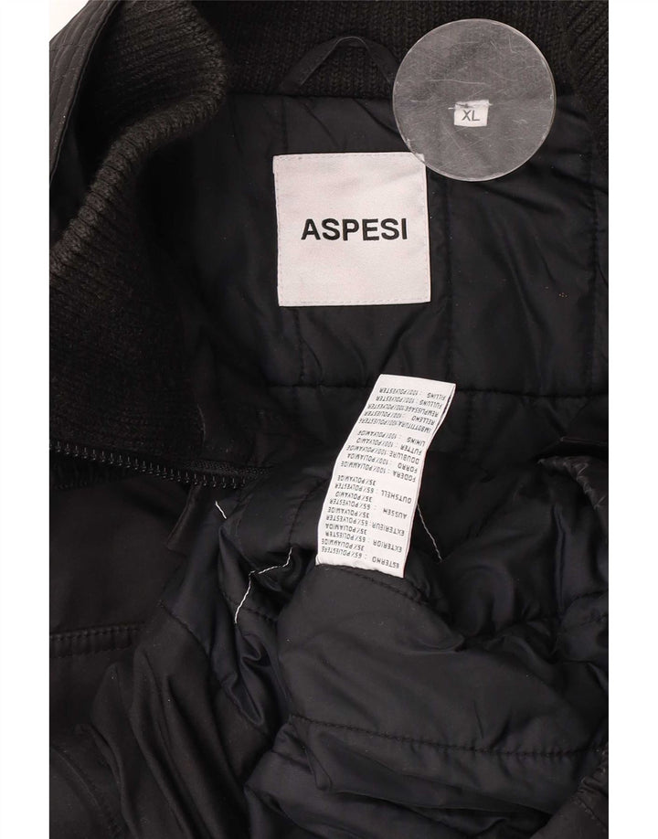 Aspesi Giacca militare da donna UK 18 XL Poliestere nero