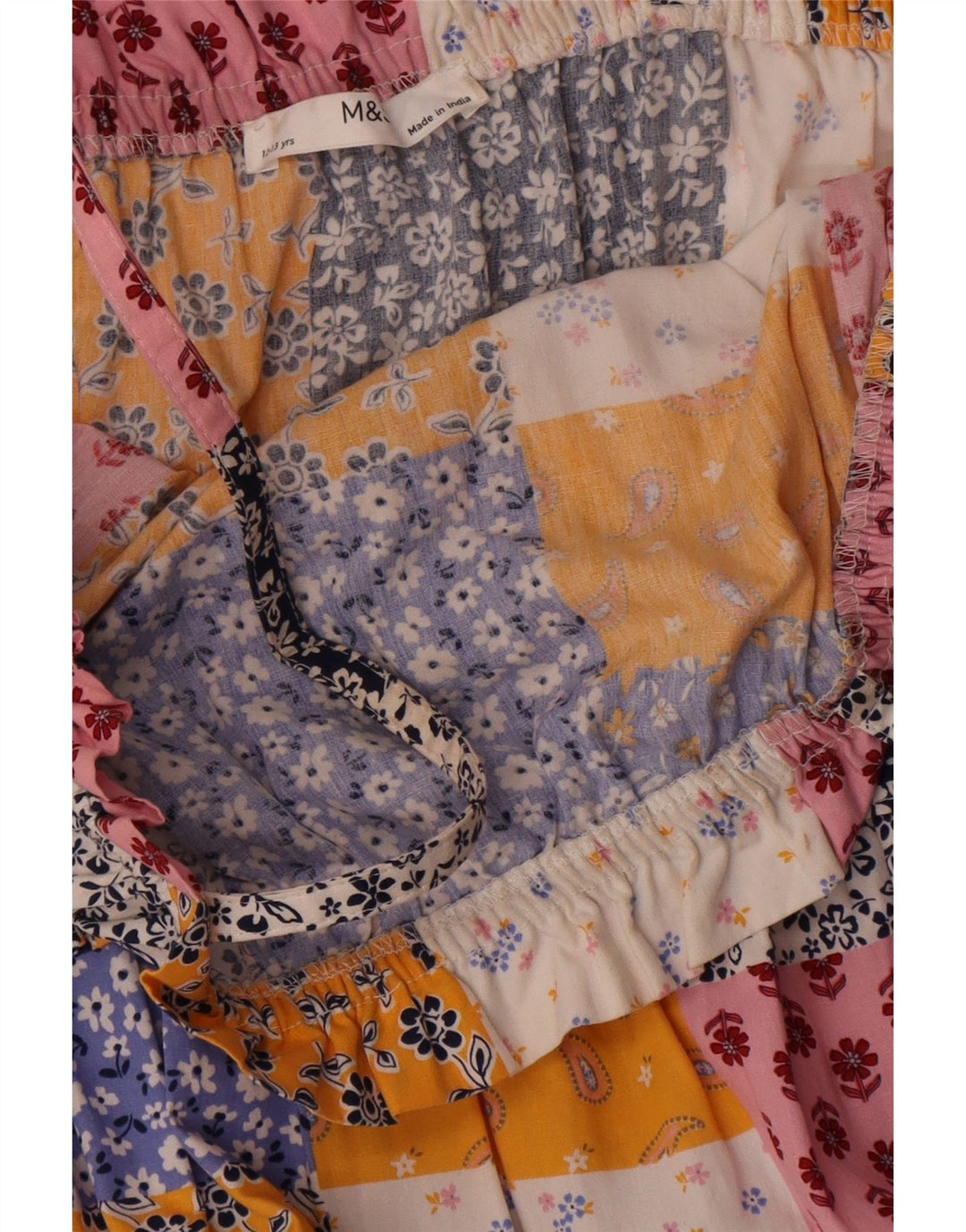 Vestito prendisole per bambina Marks & Spencer 12-13 anni in cotone patchwork multicolore