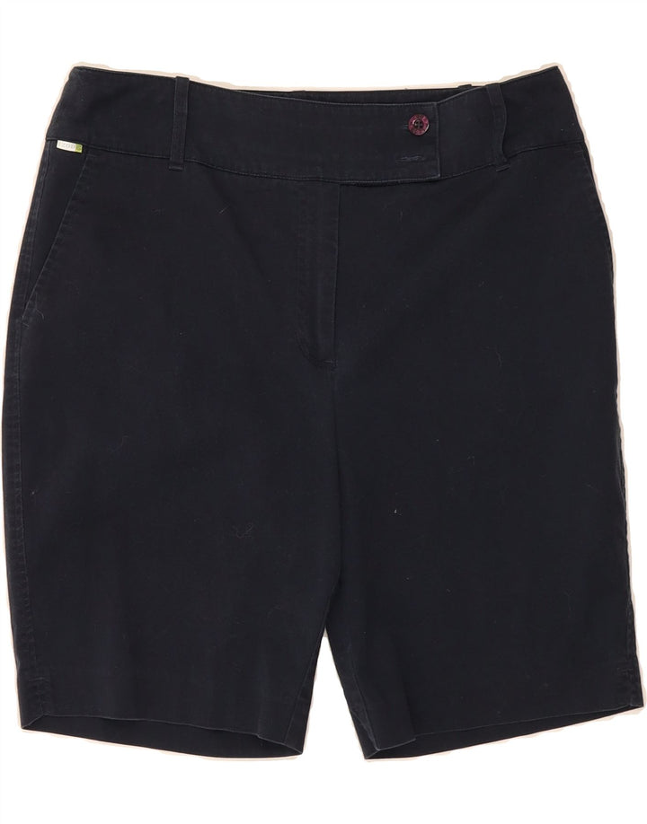 IZOD Womens Chino Shorts US 10 Large W32  Navy Blue Cotton Vintage Izod and Second-Hand Izod from Messina Hembry 