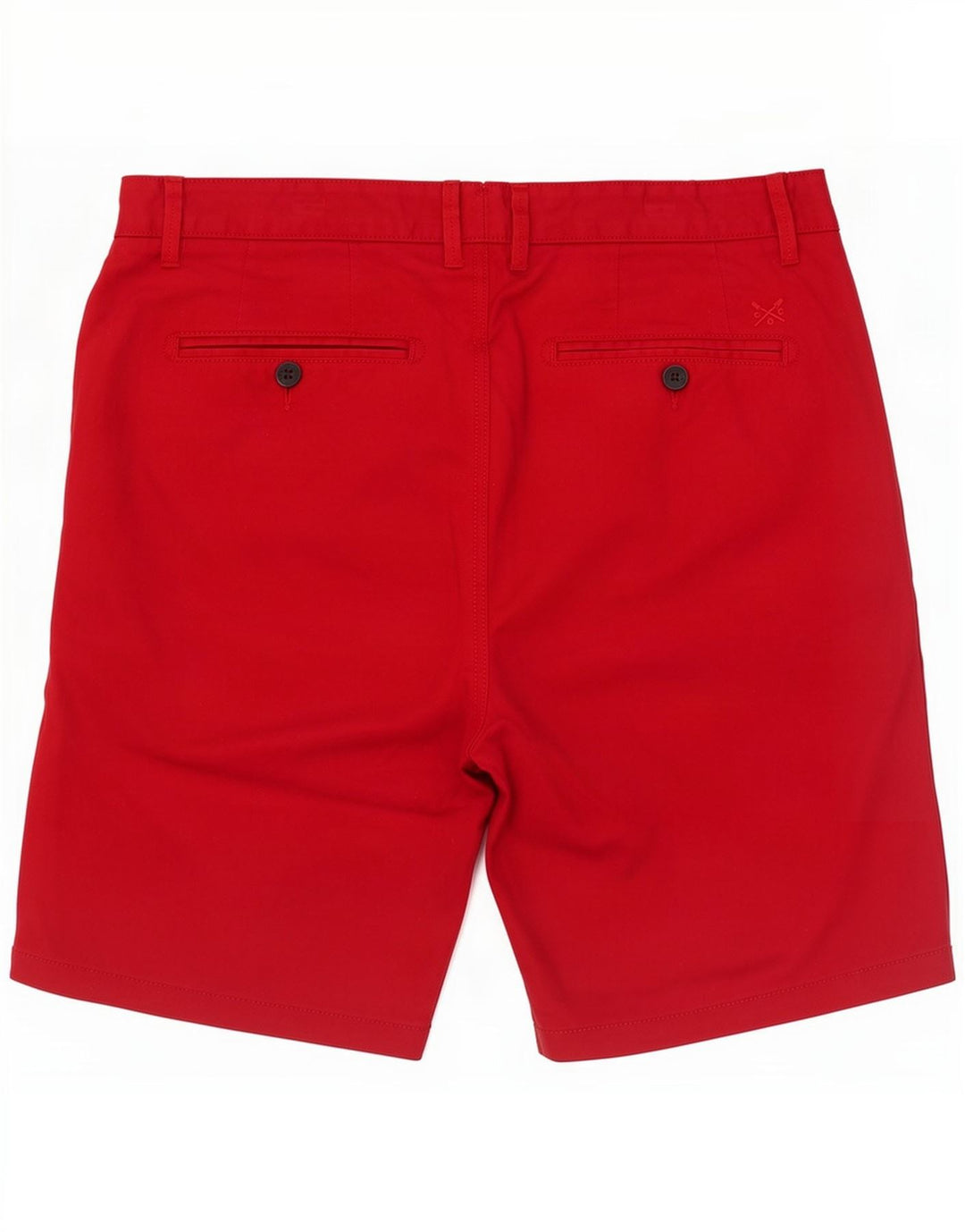 Crew Clothing Pantaloncini chino da uomo W36 grandi in cotone rosso