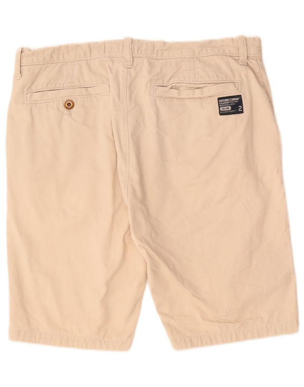 Pantaloncini chino da uomo Superdry grandi W34 in cotone beige