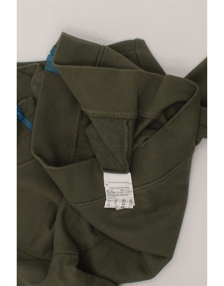 BENETTON Boys Tracksuit Top Jacket 7-8 Years Medium Khaki Cotton Vintage Benetton and Second-Hand Benetton from Messina Hembry 